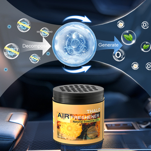 THALO 180g Désodorisant Solide en Gel pour <span class=keywords><strong>Voiture</strong></span> et Maison – Éliminateur d'Odeurs Longue Durée – Décoration Parfumée - Product Image 3