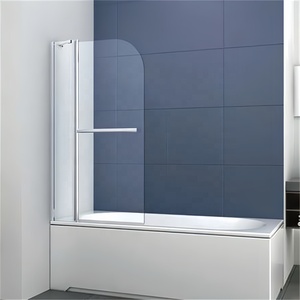 Oumeiga Pareti <span class=keywords><strong>Doccia</strong></span> Sopra Vasca Porta <span class=keywords><strong>Doccia</strong></span> in Vetro per Vasca da Bagno - Product Image 3