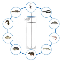 Incubateur conique transparent pour œufs de poisson à taux d'éclosion élevé, modèle RAS, capacité 10000 œufs, machine à couver en forme de bouteille