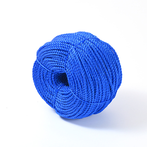 Corde d'emballage en PE à 3 brins, corde torsadée, couleur jaune personnalisée, dure, 3 mm, 4 mm, 5 mm, 6 mm, 8 mm, 9 mm, 10 mm, 12 mm - Product Image 4