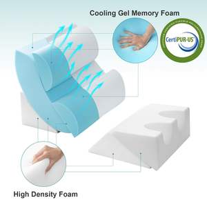 Almohada de elevación de piernas poscirugía, 6 piezas, espuma viscoelástica, alivio de hombros, sistema de cuña de cama y almohada corporal para después de la cirugía - Product Image 3