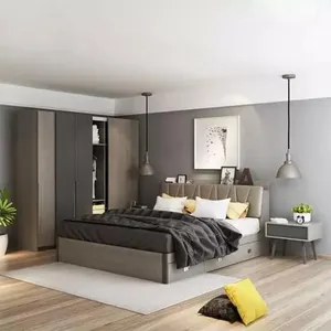 2024新款现代土耳其特大床卧室套装北欧风格舒适卧室家具套装奢华特大床经典