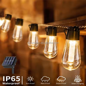 S14 Bubble Bulb Solar String Lights Exterior Impermeable para decoración de Navidad Holiday Fairy Garland Patio Light - Product Image 2