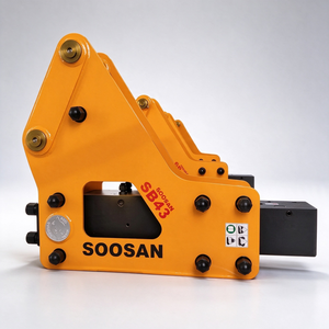 Casse-pierre hydraulique latéral SOOSAN SB43 pour excavatrices et chargeuses-pelleteuses de 5 à 12 tonnes, composants essentiels, garantie 1 an - Product Image 1