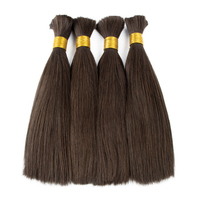 Cheveux humains tressés en vrac sans trame, cuticules alignées, cheveux humains en vrac pour tressage