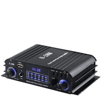 Meistverkaufter 30W*4 YFY-S288 2.0-Kanal USB-Verstärker 12V Mini Metall-Verstärker für Heim- und Studentengebrauch