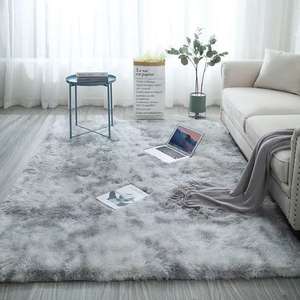 Tapis <span class=keywords><strong>de</strong></span> luxe léger <span class=keywords><strong>de</strong></span> style moderne minimaliste tie dye dégradé chambre à coucher salon <span class=keywords><strong>baie</strong></span> vitrée antidérapant résistant à l'usure - Product Image 3