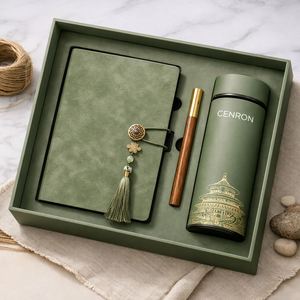 Custom Logo Promotional Business Gift <b>Set</b> UV Printed PU Leather <b>Notebook</b> Pen Thermal Tumbler & Umbrella for Graduation Christmas - Product Image 3