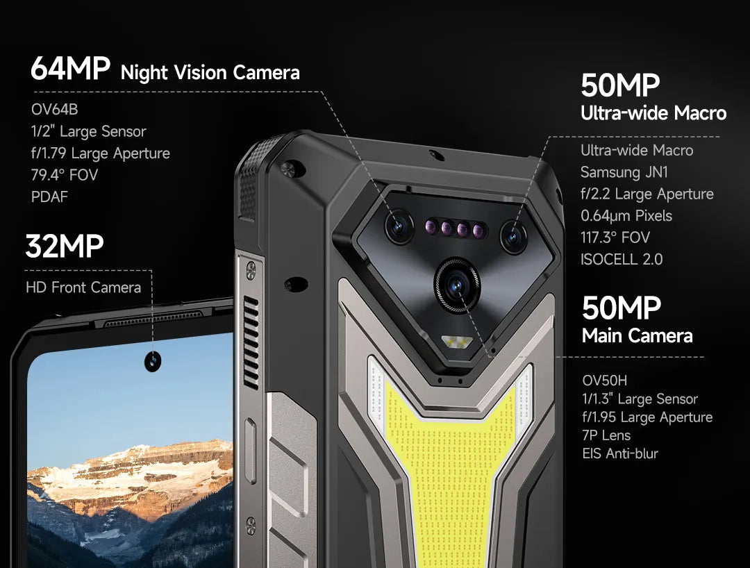 ulefone armor 34 pro 赤外線ナイトビジョン ulefone armor 34 pro プロジェクター ナイトビジョン Armor 34 Pro