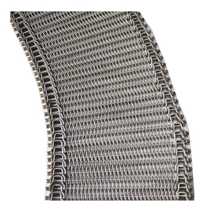 Zincir tipi metal zincirli konveyör kemer 304 paslanmaz çelik tel örgü kemer soğutma konveyör bandı - Product Image 6