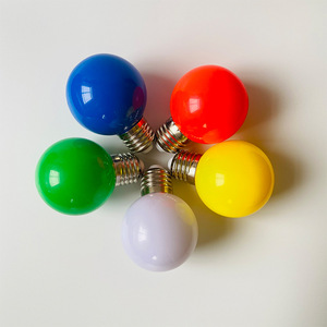 G45 Màu Nhựa + Nhôm E27 Đầy Màu Sắc Led Bulb Red/Yellow/Green/Blue Lễ Hội Trang Trí Đám Cưới Bóng Đèn - Product Image 3