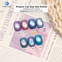 Gel magnétique pour ongles Cat Eye Polaris Shimmer sans HEMA ni TPO, gel magnétique pour ongles Cat Eye, gel magnétique pour ongles coloré à faire tremper, UV LED, OEM