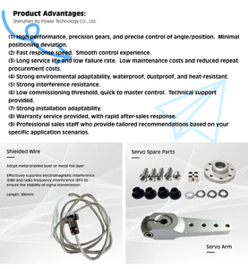 Servomotor XQ-Power Grande de 100Kg 120Kg con Engranaje de Acero y Alta Torsión de 180 Grados para Robots <span class=keywords><strong>RC</strong></span> - Product Image 2