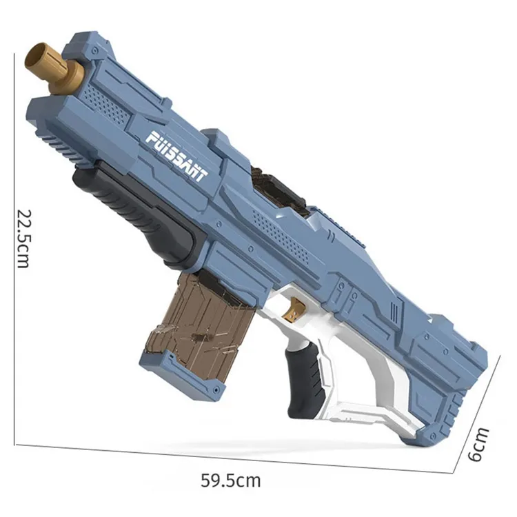 Электрический водяной пистолет, 800 мл, для стрельбы водой, диапазон 16 м, летняя игрушка, Мощный водяной пистолет на батарейках, игрушка