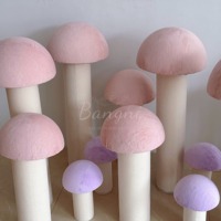 Champignon artificiel géant personnalisé en soie/organza, décoration moderne et professionnelle pour vitrine d'événements
