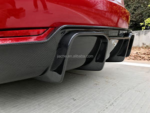 ดิฟฟิวเซอร์สปอยเลอร์กันชนหลังคาร์บอนไฟเบอร์แบบแห้ง สำหรับรถยนต์เทสล่า รุ่น <span class=keywords><strong>3</strong></span> ปี 2017-2020 ชุดแต่งกันชนหลัง ชุดแต่งรถยนต์ - Product Image 5