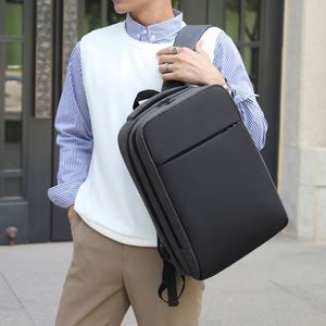 Custom Printed Fashion High Capacity <b>Man</b> <b>Leather</b> Design Computer Mochilas Travel Laptop Bag <b>Backpack</b> with Usb Hidden Compartment - Product Image 6
