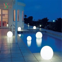 DMX boule LED ronde grande taille jardin extérieur plastique piscine boule flottante lampe LED lumière/jardin lumières LED boule solaire lampe en pierre