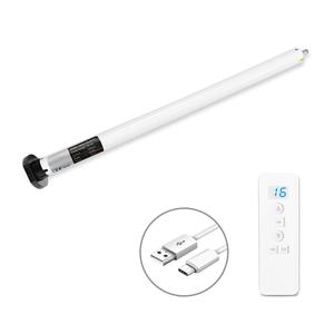 Motor Tubular Inalámbrico Automático para Persianas, Accionamiento Eléctrico, Bluetooth <span class=keywords><strong>APP</strong></span>/Wi-Fi, Uso en Interiores de Oficina, Silencioso, Batería de Litio Recargable - Product Image 2