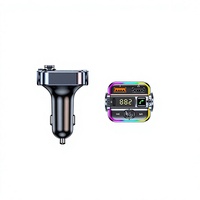 Lecteur MP3 de voiture T67 avec Bluetooth 5.3, émetteur FM, amplification des basses, charge USB-C PD et QC3.0 30W, appels mains libres