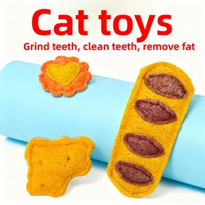 ของเล่นแมวแบบไม้พร้อมใยบวบสำหรับเล่นเอง ช่วยบรรเทาอาการเบื่อจากการงอกของฟัน ใช้สำหรับกัดแทะและทำความสะอาดฟัน - Product Image 4