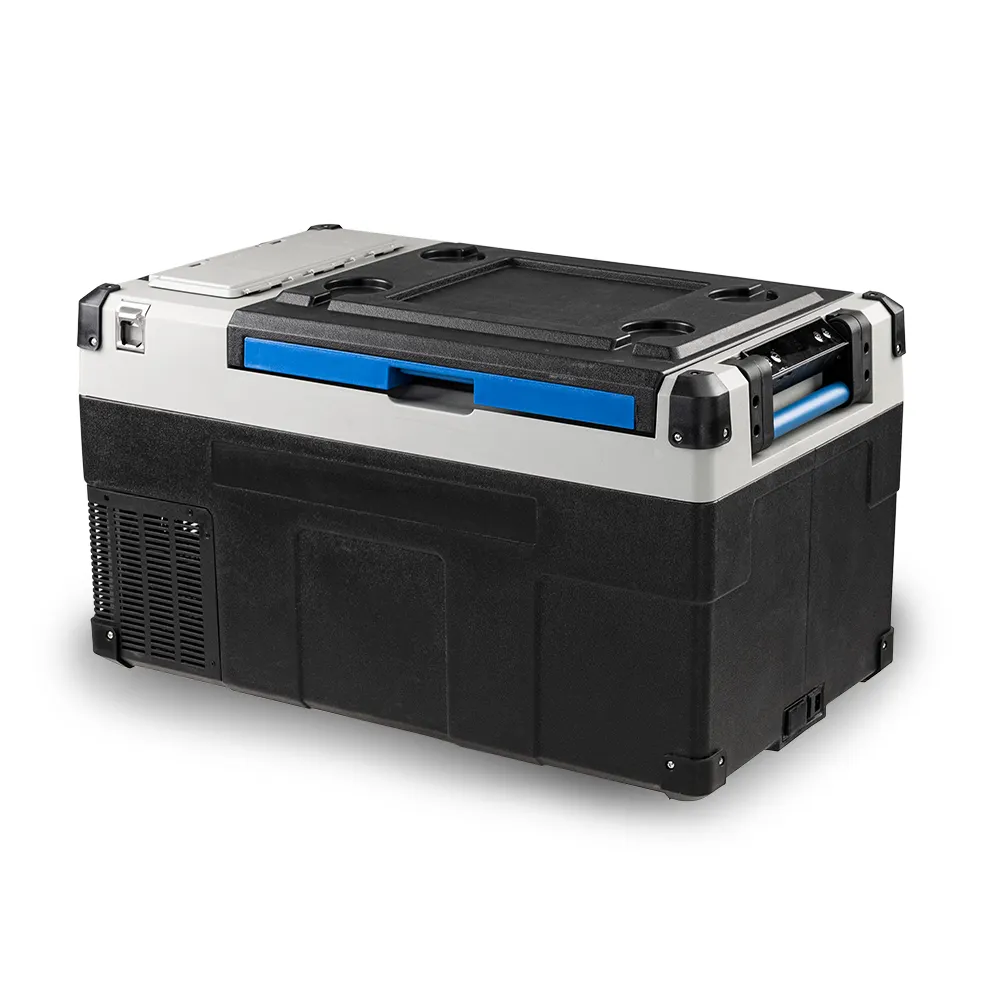 E60 Solar Fridge freezers DC Compressor 12v car refrigerator Detachable battery portable camping car cooler