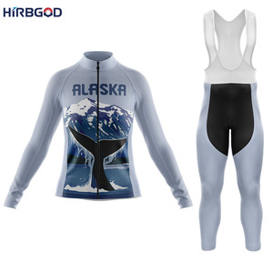 <span class=keywords><strong>Pantaloni</strong></span> e maglia da ciclismo HIRBGOD da <span class=keywords><strong>donna</strong></span> a maniche lunghe Usa magliette da ciclismo con Design animale pantaloncini da bicicletta da <span class=keywords><strong>donna</strong></span> - Product Image 4