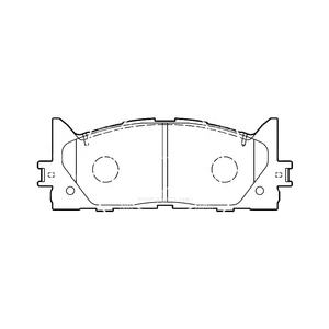 עבור d1222 D1293-8331 np1015 04465-06070 רפידות בלם קרמיקה פרמיה עבור סנגסין עבור מערכת הבלמים-100% נבדק - Product Image 2
