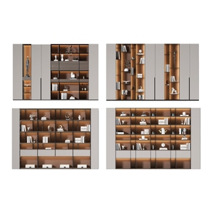 <span class=keywords><strong>Librero</strong></span> de <span class=keywords><strong>Madera</strong></span> Rústico Personalizado con Forma Simple, Mueble Organizador con Múltiples Compartimentos para Espacio de Estudio en el Hogar - Product Image 2