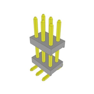 Accessorio di Marca TW-03-04-<span class=keywords><strong>L</strong></span>-D-320-SM Connettore Flex Stack TW con Distanziatore per Header a 6 Pin, 2.00mm, Placcato Oro, Montaggio Superficiale TW0304LD320SM - Product Image 1