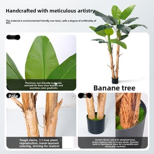 Planta Artificial de Plátano, Ecológica, Duradera y Moderna, para Decoración de Hogar, Bodas y Centros Comerciales, Fabricada en China - Product Image 2
