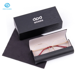 Estuche para Gafas de Sol en Oferta, Caja de Cuero para Gafas Ópticas, Paño de Limpieza con Logotipo Personalizado y Bolso de Mano - Product Image 2