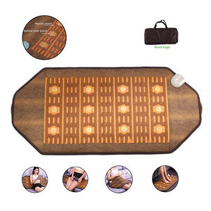 FCC CE kore uzak kızılötesi ısıtmalı yeşim ana taş masaj yastığı Mat turmalin seramik yatak masaj ametist yatak - Product Image 1