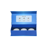 Boîte cadeau rigide à fermeture magnétique avec gaufrage personnalisé pour pots de crème pour le visage, emballage cosmétique, insert en mousse floquée en velours