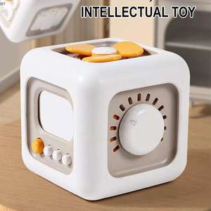 Baby Busy Box Cube Toys Montessori Tablero de actividad <span class=keywords><strong>sensorial</strong></span> Juguete de iluminación <span class=keywords><strong>Cubo</strong></span> ocupado para niños - Product Image 2