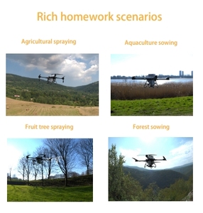 Professional Agriculture Drone Intelligent System Commercial Spraying Wide <b>Battery</b> Range RC RTK Farm Cropland Load Cleaning UAV - Product Image 2