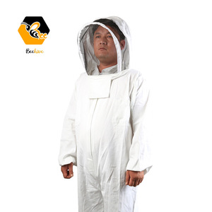 Combinaison en pur coton à capuche pour apiculteur, vêtements de Protection, évasé, voile d'abeille, veste de costume - Product Image 5