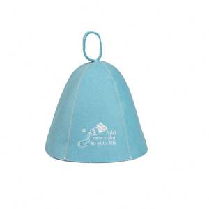 Chapeau de sauna thermique en feutre 100% laine - Écologique, luxe, protège la tête, taille et logo personnalisables - Product Image 1