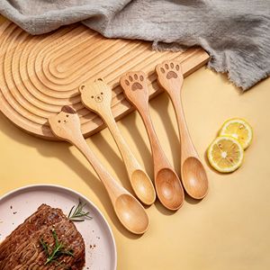 Cuillère à dîner pour enfants en bois de haute qualité, 10 ml, mini, écologique, finition miroir, pour cadeaux - Product Image 4