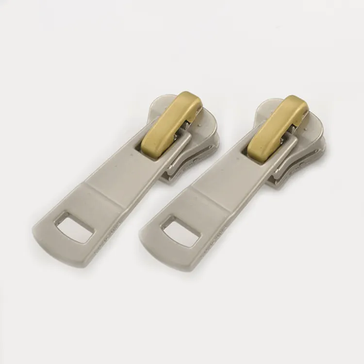 Wholesale custom pvc rubber zip puller tabs metal zipper slider 10 for nylon auto lock zipper slider