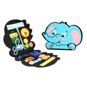 Jouets sensoriels OEM, activité en <span class=keywords><strong>feutre</strong></span>, Montessori, éducatif, bébé, apprentissage, tout-petits, sac de planche occupé, Design, autisme sensoriel - Product Image 3