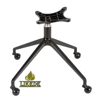 Base de chaise pivotante de luxe 4 étoiles en alliage d'aluminium, revêtement poudré, 670 mm, robuste, 360° °   Rotation pour meubles de maison, d'extérieur et d'hôpital