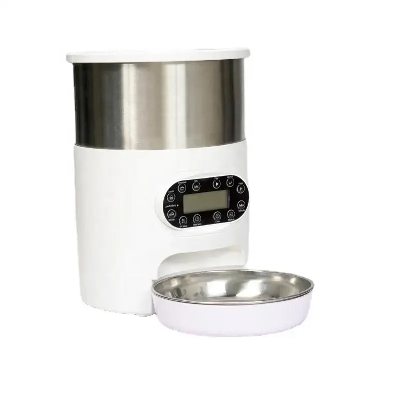 New Good Selling App Control High Quality 304 Stainless Steel Automatic Cat Food Feeder Family Pet Bowls Feeders