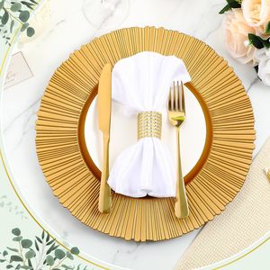 13 inch nhựa Vòng Dinner sạc tấm cho đám cưới bên bảng thiết lập Bridal Shower tổ chức sự kiện trang trí nội thất - Product Image 4