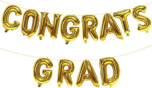 Striscione di Congratulazioni per Laureati da 16 Pollici Nero con Palloncini e Lettere Decorative per Festa di Laurea 2026 - Product Image 3