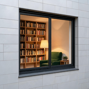 Custom Industrial Style Sliding Window Thermal Break Aluminum Sliding Window Tempered Glass Sliding Window For The Houses - Product Image 1
