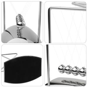 Métal Newton Berceau Balles D'équilibre Magique Science Physique Argent Plaqué Newton <span class=keywords><strong>Pendule</strong></span> pour Bureau Décoration Réduction Du Stress Jouets - Product Image 4