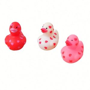 Mini Valentine Rubber Duckies Pinch Call Bathroom Baby <b>Bath</b> Love Funny Duck Toy - Product Image 5