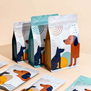 Bolsas de Alimento para Perros Personalizadas, Venta Directa de Fábrica, 25Kg 15Kg, Bolsa de Empaque para Alimento de Mascotas con Fondo Cuadrado Grande, Bolsa Suave Laminada con Película Bopp - Product Image 1