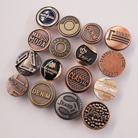 Usine de boutons Jinyi, accessoires vestimentaires, boutons métalliques vintage personnalisés avec logo gravé, boutons et rivets pour jeans en denim